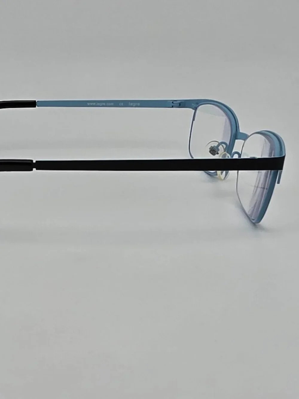 Legre LE5081 Col. 1246 Black on Sky Blue Eyeglasses Frame w/ Case 52-18-135